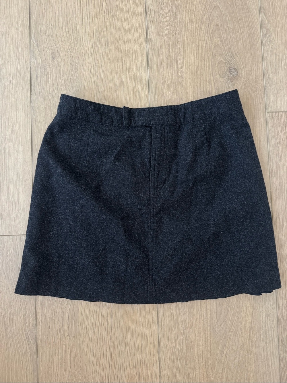American Eagle Size 2 Dark Grey Wool Mini Skirt